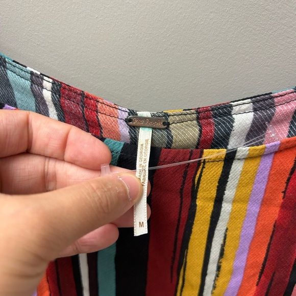 Free People ‘DE SHE’ Striped Split Long Tunic - Picture 4 of 4